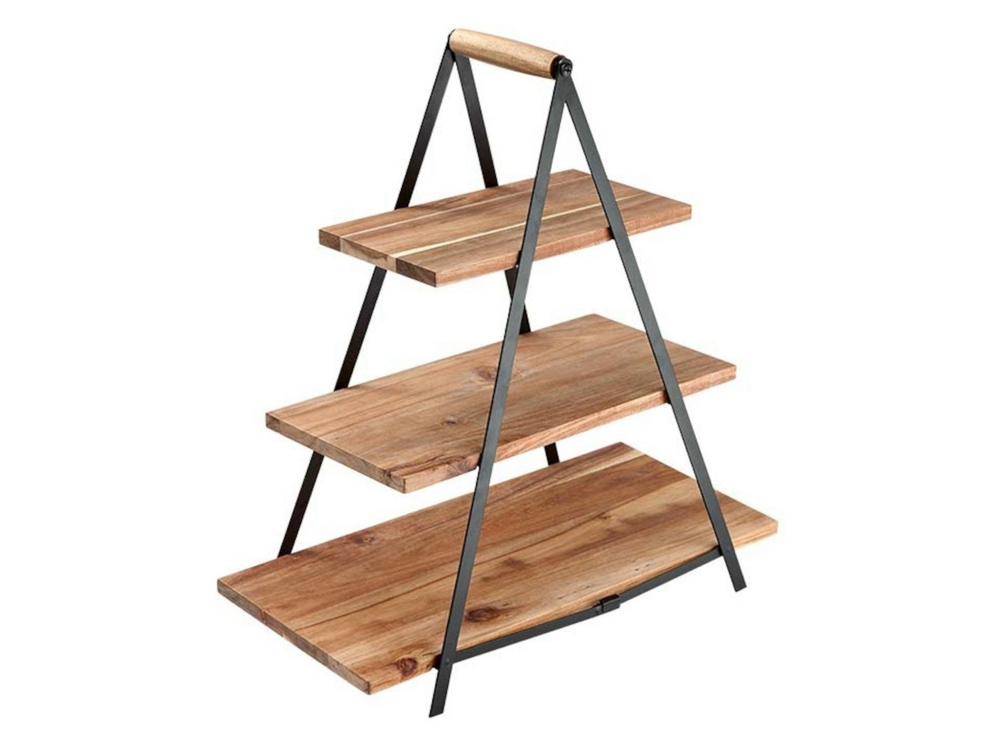 Ladelle Etagere SERVE & SHARE Servierturm Akazienholz, Acacia/Metal, (Etageren), Serve & Share Acacia Wood Serving Tower 50x24x54cm von Ladelle