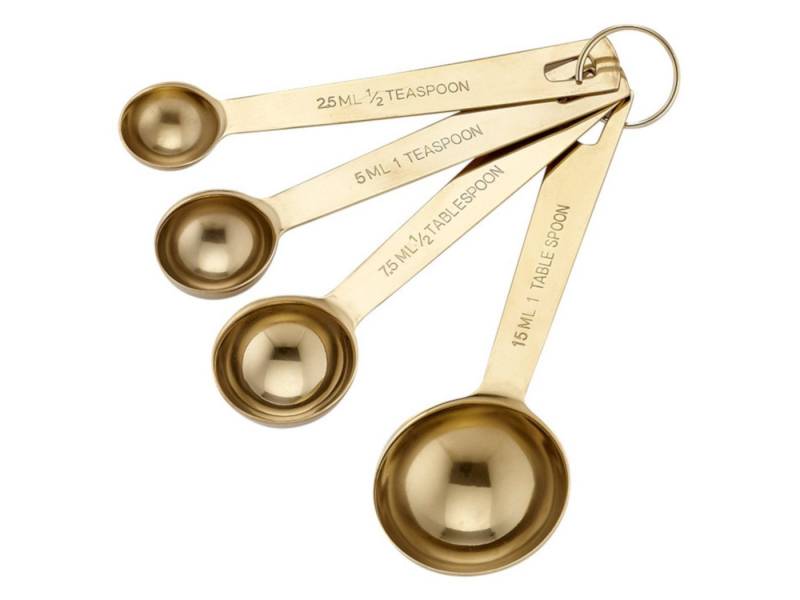 Ladelle Messlöffel Lawson Messlöffelset Gold 4tlg., Edelstahl mit Goldbeschichtung Ladelle Messlöffel Lawson Messlöffelset Gold 4tlg., Edelstahl mit Goldbeschichtung von Ladelle
