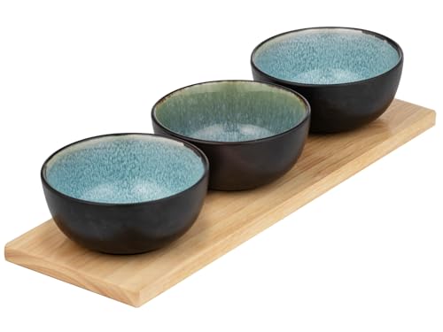Ladelle Fusion blaugrün 4-teilig Schalen- & Tablett-Set von Ladelle