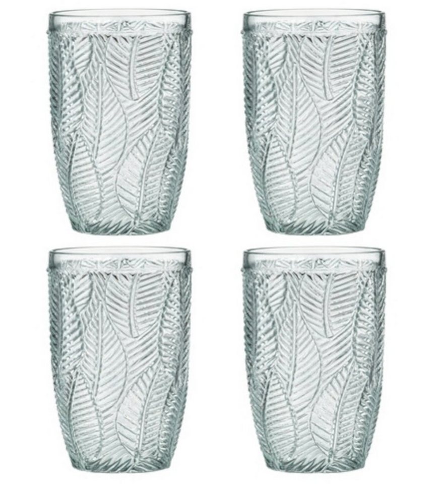 Ladelle Gläser-Set ARECA Longdrinkglas Jade Set4, Glas, Areca Jadeite 4pk Highball Tumbler 8.3x8.3x13cm von Ladelle