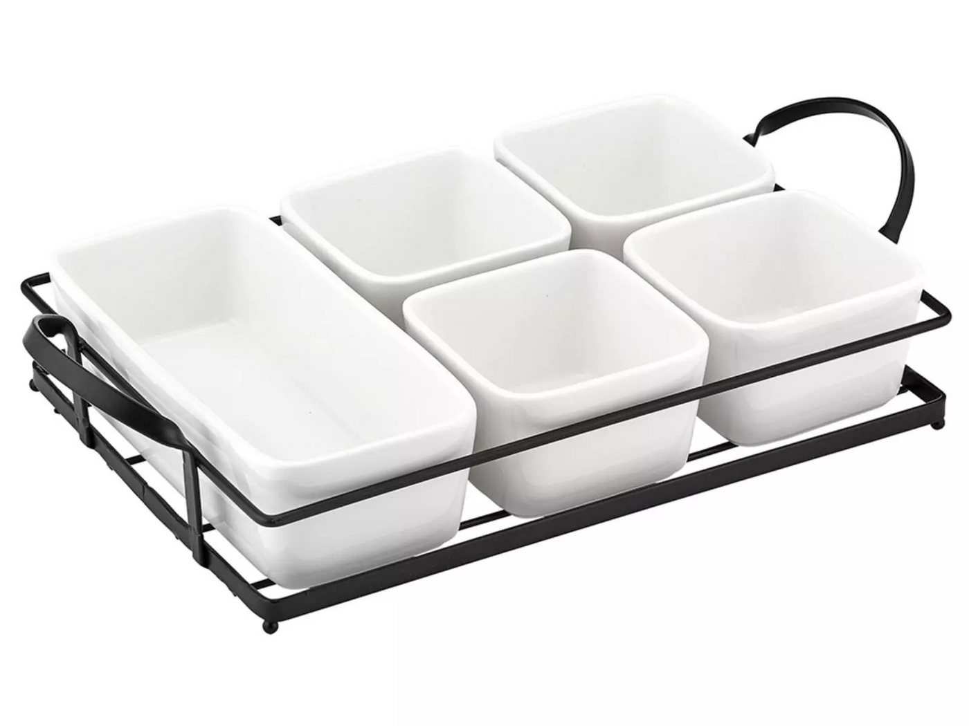 Ladelle Servier-Set 62356, Metall und Porzellan, (6-tlg) von Ladelle