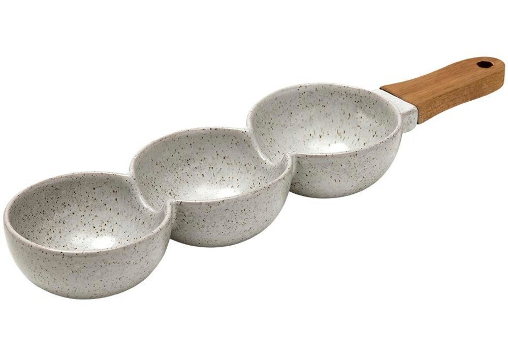 Ladelle Servierschale ARTISAN Servier-Stick 3tlg, Porcelain/Acacia, Artisan 3 Part Serve Stick 38.2x9x4.8cm Ladelle Servierschale ARTISAN Servier-Stick 3tlg, Porcelain/Acacia, Artisan 3 Part Serve Stick 38.2x9x4.8cm von Ladelle