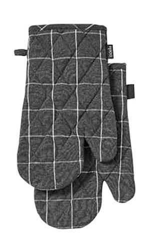 Ofenhandschuh 2er-Set Eco Check anthrazit Ofenhandschuh 2er-Set Eco Check anthrazit von Ladelle