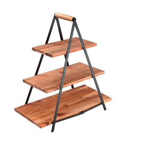 Servierturm Akazie/Eisen        50x24x54cm von Ladelle