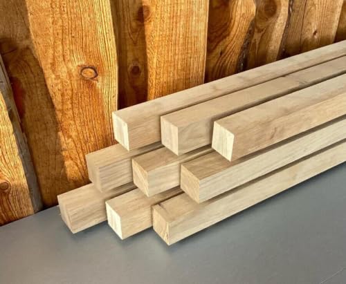 Eiche 5x5cm KANTHOLZ BALKEN SCHALUNG HOLZ BAUHOLZ 40cm LÄNGE (5) von Ladenburger