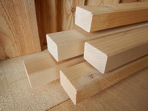 Ladenburger Fichte 60x40mm KVH Nsi gehobelt Kantholz Balken Schalhölz 220cm Länge (10) von Ladenburger