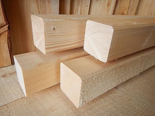 Fichte 8x8cm KVH Nsi gehobelt KANTHOLZ BALKEN SCHALUNG HOLZ BAUHOLZ 80cm LÄNGE (4) von Ladenburger