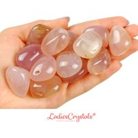 Pink Chalcedon Trommelstein, Chalcedon, Steine, Kristalle, Felsen, Geschenke, Edelsteine, Sternzeichen Kristalle von LadiesCrystals