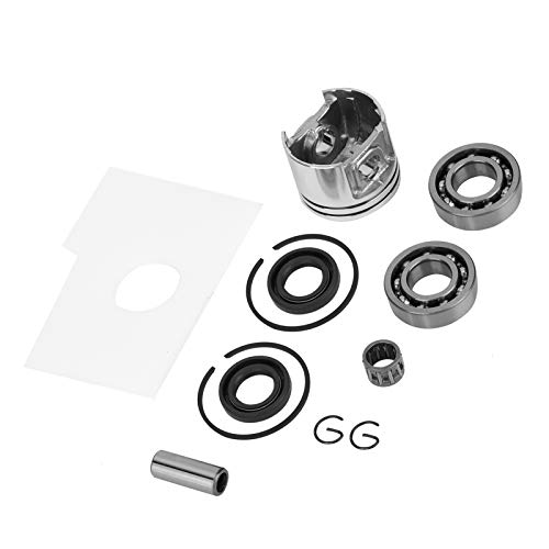 Vergaser Kit, Ansaugkrümmer Kraftstoffleitung Luftfilter Kit, Aluminium Kolben Kit, Ersatzkettensäge Zubehör Ersatzteile für Stihl MS180 MS 180 018 von Ladieshow