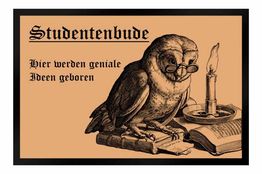 Ladreas Fußmatte Schmutzfangmatte Studentenbude Kerze Eule Ideen F541, 60x40 Ladreas Fußmatte Schmutzfangmatte Studentenbude Kerze Eule Ideen F541, 60x40 von Ladreas