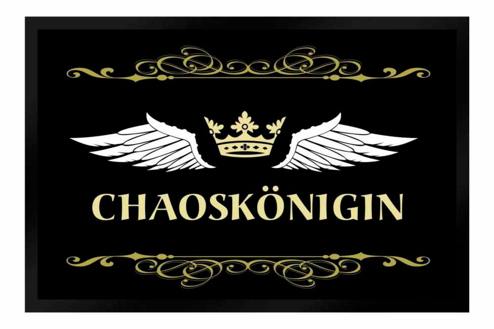 Fußmatte Schmutzfangmatte Chaoskönigin Krone Flügel F675, Ladreas, 60x40 von Ladreas