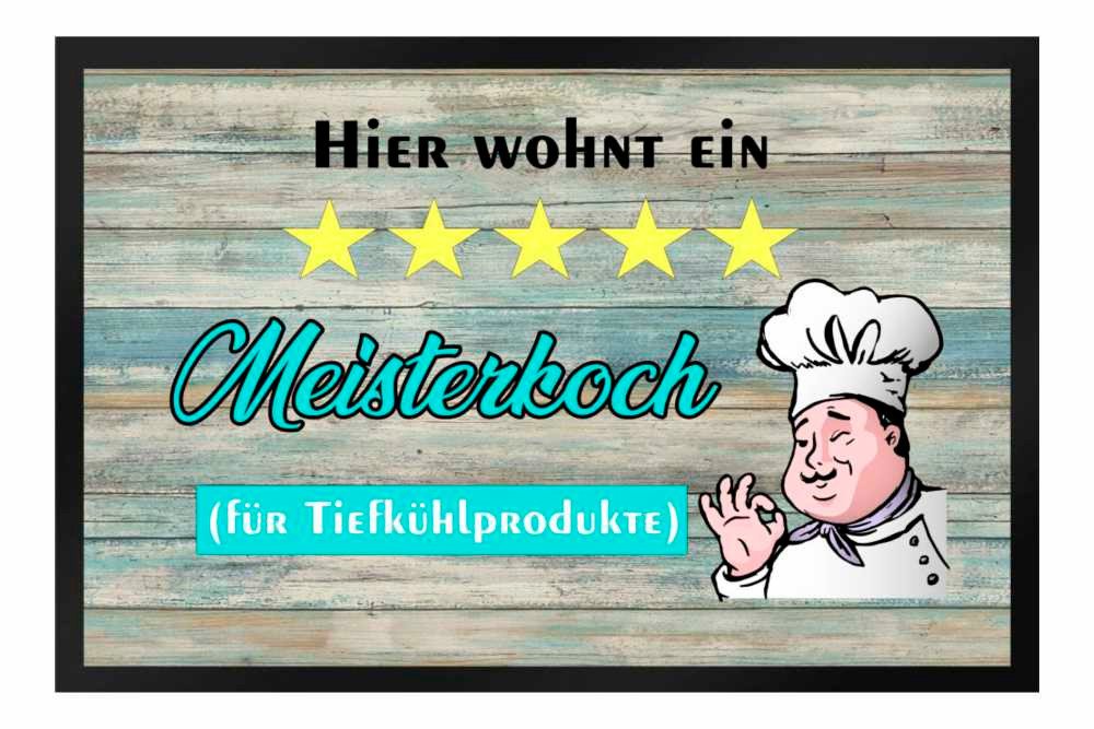 Fußmatte Schmutzfangmatte Meisterkoch für Tiefkühlprodukte F294, Ladreas, 60x40 von Ladreas