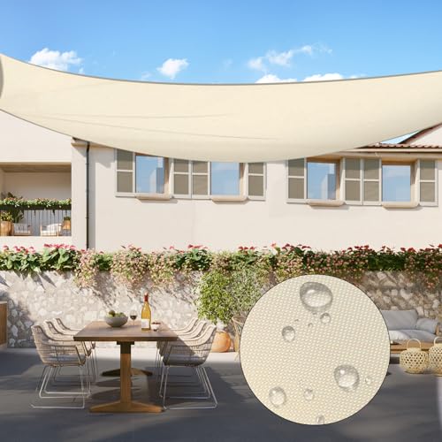 Sonnensegel, wasserdicht, 3,6 x 30,5 cm, 95 % UV-Schutz, Vordach für Terrasse, Outdoor, Hinterhof, Carport von LadyRosian