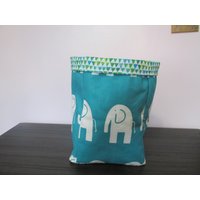 Baby Elefant Projektkorb, Auto-Müllsack, Nähzimmer-Verschnitttasche, Stoff-Projektkorb, Auto-Caddy Baby Elefant Projektkorb, Auto-Müllsack, Nähzimmer-Verschnitttasche, Stoff-Projektkorb, Auto-Caddy von LadybugAwesomeFinds