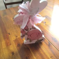 Shabby Chic Häschen, Rosa Home Decor, Frühlingsdeko von LadybugAwesomeFinds