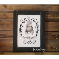 Gruselige 4 Leben. Aquarell Und Handbemaltes Brettchen. Wanddekoration. Wandkunst. Halloweens. Hergestellt Von Eugenia Aus Ladybug Design By Eu von Ladybugdesignbyeu