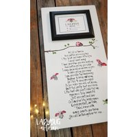 Wie Ich Im Himmel Sitze Und Dich Jeden Tag Beobachte....handgemaltes Schild 22x12. in Erinnerung. Gestalten Sie Ihren Eigenen Rahmen Von Ladybug von Ladybugdesignbyeu