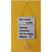 Schild Männer Bier Deko Holz von Ladysbastelbude