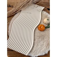 Wellentablett| Tablett| Dekoratives Wanddeko| Wanddekoration| Dekoration| Weihnachten| Kinderzimmerdeko| Kerzentablett Wellentablett| Tablett| Dekoratives Wanddeko| Wanddekoration| Dekoration| Weihnachten| Kinderzimmerdeko| Kerzentablett von LaeaArt