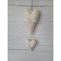 Herzen Fensterdekoration Deko Stoffanhänger Girlande Landhaus Shabby Chic Herzen Fensterdekoration Deko Stoffanhänger Girlande Landhaus Shabby Chic von LaedchenWundervoll