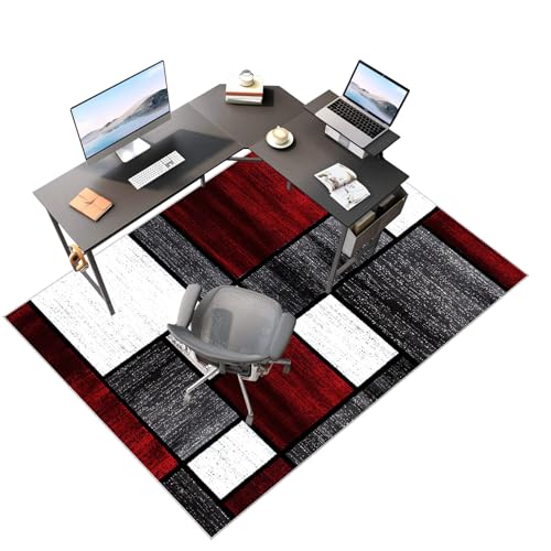 110 x 120 cm Bodenschutzmatte, Unterlage Schreibtischstuhl, Gaming Bodenschutzmatte für Hartböden, Parkett, Fliesen, rutschfeste Gaming Teppich, Mehrzweck-Stuhlteppich für zu Hause 110 x 120 cm Bodenschutzmatte, Unterlage Schreibtischstuhl, Gaming Bodenschutzmatte für Hartböden, Parkett, Fliesen, rutschfeste Gaming Teppich, Mehrzweck-Stuhlteppich für zu Hause von Laegnfho