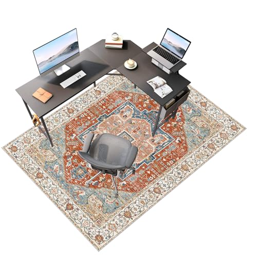 140 x 180 cm Bodenschutzmatte, Unterlage Schreibtischstuhl, Gaming Bodenschutzmatte für Hartböden, Parkett, Fliesen, rutschfeste Gaming Teppich, Mehrzweck-Stuhlteppich für zu Hause 140 x 180 cm Bodenschutzmatte, Unterlage Schreibtischstuhl, Gaming Bodenschutzmatte für Hartböden, Parkett, Fliesen, rutschfeste Gaming Teppich, Mehrzweck-Stuhlteppich für zu Hause von Laegnfho