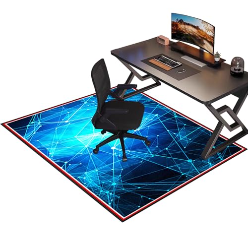 Bürostuhl Unterlage Bodenschutzmatte, Gaming Teppich Stuhlunterlage, Gaming Stuhl Unterlage, Schreibtisch Gaming Stuhlmatten, Rutschfester Mehrzweck-Stuhlteppich für zu Hause 110 x 120 cm von Laegnfho