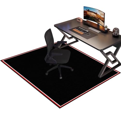 Bürostuhl Unterlage Bodenschutzmatte, Gaming Teppich Stuhlunterlage, Gaming Stuhl Unterlage, Schreibtisch Gaming Stuhlmatten, Rutschfester Mehrzweck-Stuhlteppich für zu Hause 120 x 140 cm von Laegnfho