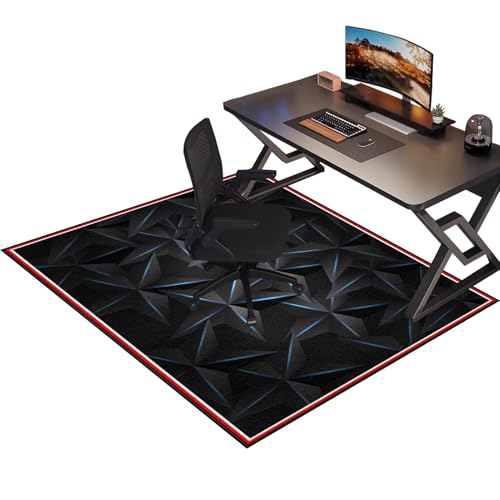 Bürostuhl Unterlage Bodenschutzmatte, Gaming Teppich Stuhlunterlage, Gaming Stuhl Unterlage, Schreibtisch Gaming Stuhlmatten, Rutschfester Mehrzweck-Stuhlteppich für zu Hause 160 x 180 cm von Laegnfho