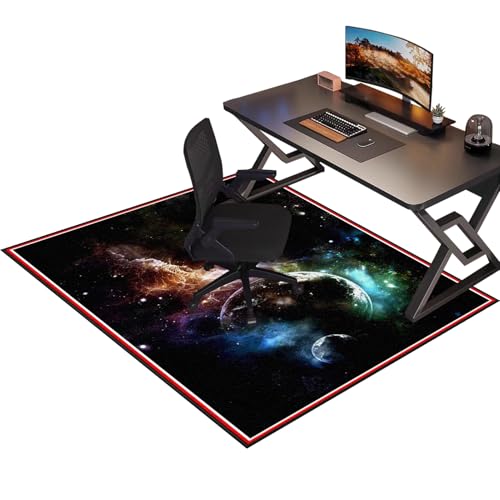 Bürostuhl Unterlage Bodenschutzmatte, Gaming Teppich Stuhlunterlage, Gaming Stuhl Unterlage, Schreibtisch Gaming Stuhlmatten, Rutschfester Mehrzweck-Stuhlteppich für zu Hause 70 x 120 cm von Laegnfho