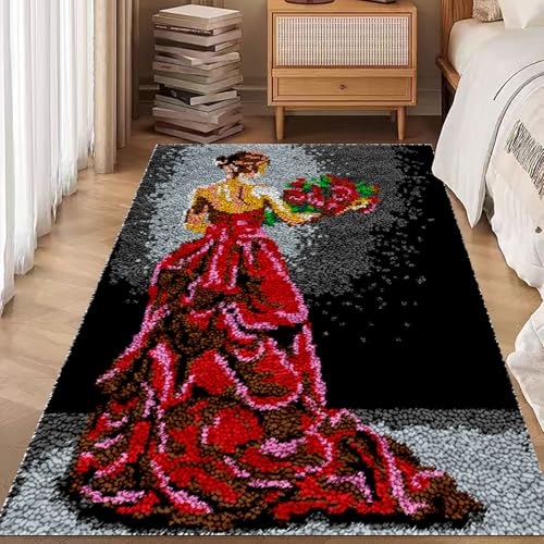 Knüpfen Set Knüpfteppich Zum Selber knüpfen Knüpfen Set Erwachsene,Knüpfset Teppich KnüPfen Set Erwachsene Latch Hook Kit Selbst Knüpfen Set für Erwachsene KnüPfen Set 140 x 160 cm Knüpfen Set Knüpfteppich Zum Selber knüpfen Knüpfen Set Erwachsene,Knüpfset Teppich KnüPfen Set Erwachsene Latch Hook Kit Selbst Knüpfen Set für Erwachsene KnüPfen Set 140 x 160 cm von Laegnfho