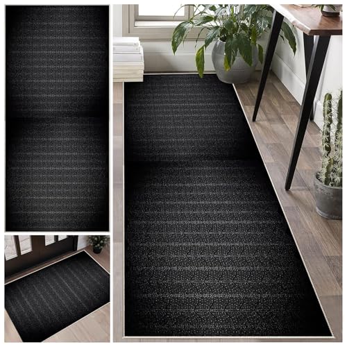 Laegnfho 60 x 230 cm Läufer Teppich Lang Flur Läufer rutschfest Waschbar für Flur, Küche, Schlafzimmer, Wohnzimmer, Eingang von Laegnfho