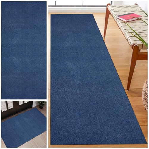 Teppich Flur Läufer Küchenteppich Rutschfest Waschbar Küchen Läufer Teppiche 100 x 400 cm Entryway Runner Teppich Läuferteppiche für Flur Fußmatte Lang Teppichläufer für Wohnzimmer Schlafzimmer von Laegnfho
