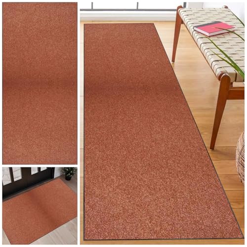Teppich Flur Läufer Küchenteppich Rutschfest Waschbar Küchen Läufer Teppiche 90 x 400 cm Entryway Runner Teppich Läuferteppiche für Flur Fußmatte Lang Teppichläufer für Wohnzimmer Schlafzimmer von Laegnfho