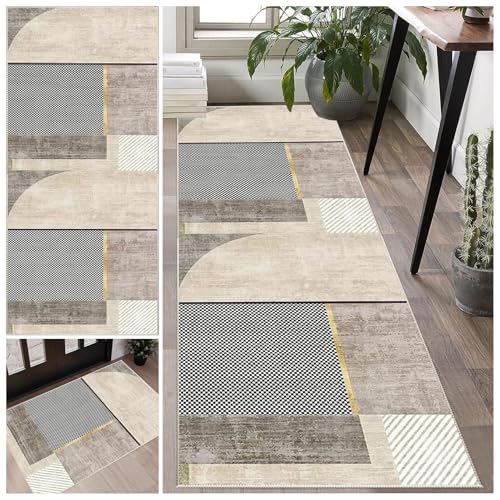 Teppich läufer Flur rutschfest 100 x 200 cm Küchenteppich Vintage Waschbar Meterware Schlafzimmer Korridor Teppich Lang, Länge Anpassbare für Flur Küche Schlafzimmer Wohnzimmer Eingang Teppich läufer Flur rutschfest 100 x 200 cm Küchenteppich Vintage Waschbar Meterware Schlafzimmer Korridor Teppich Lang, Länge Anpassbare für Flur Küche Schlafzimmer Wohnzimmer Eingang von Laegnfho