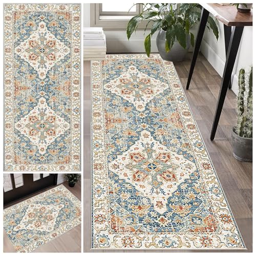 Teppich läufer Flur rutschfest 70 x 300 cm Küchenteppich Vintage Waschbar Meterware Schlafzimmer Korridor Teppich Lang, Länge Anpassbare für Flur Küche Schlafzimmer Wohnzimmer Eingang Teppich läufer Flur rutschfest 70 x 300 cm Küchenteppich Vintage Waschbar Meterware Schlafzimmer Korridor Teppich Lang, Länge Anpassbare für Flur Küche Schlafzimmer Wohnzimmer Eingang von Laegnfho