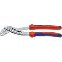 Wasserpumpenzange Allig. L.180mm gezahnt Spann-W.36mm KNIPEX Chrom von Knipex