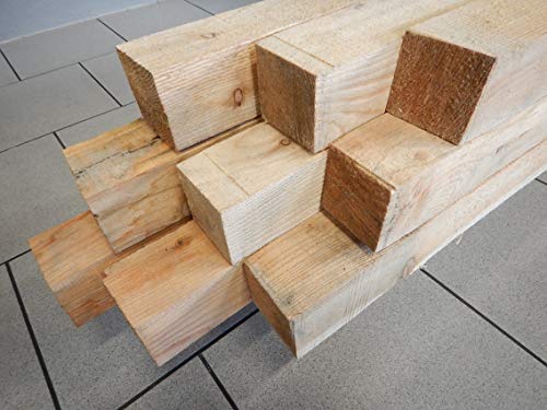 LÄRCHE KANTHOLZ BALKEN PFOSTEN HOLZ BAUHOLZ ZAUN 10x10cm 140cm LÄNGE (4) von Lärche