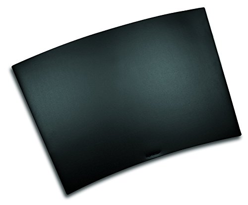 Läufer 40598 Durella Trapez Schreibtischunterlage, 50 x 70 cm, schwarz, trapezförmige Schreibunterlage, rutschfest, abwischbar von Läufer