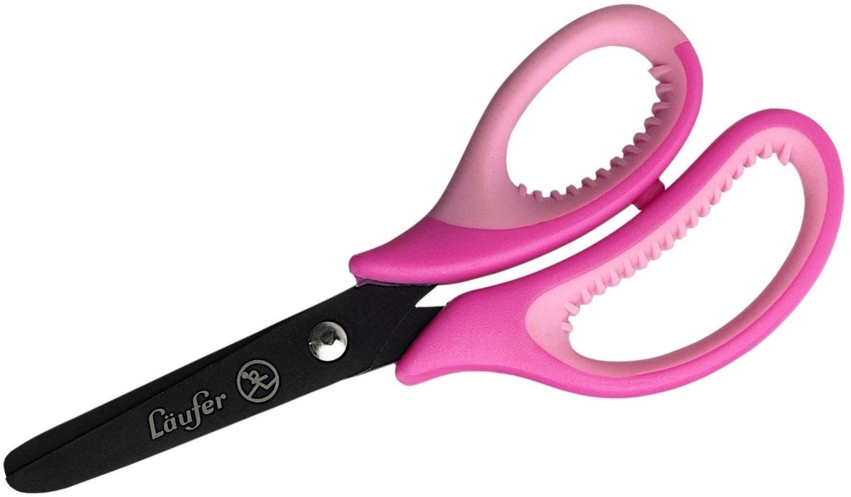 Läufer Papierscheren Bastelschere 13cm rund mit weichem Komfortgriff pink-lila Läufer Papierscheren Bastelschere 13cm rund mit weichem Komfortgriff pink-lila von Läufer