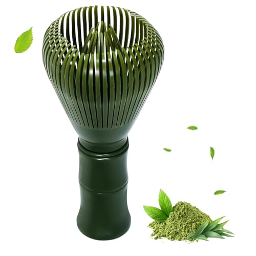 Wiederverwendbarer Matcha-Schneebesen aus PP-Harz, Matcha-Schneebesen, japanische Tradition, Matcha-Zubehör, geeignet für die Teezeremonie (grün) von Lafefe