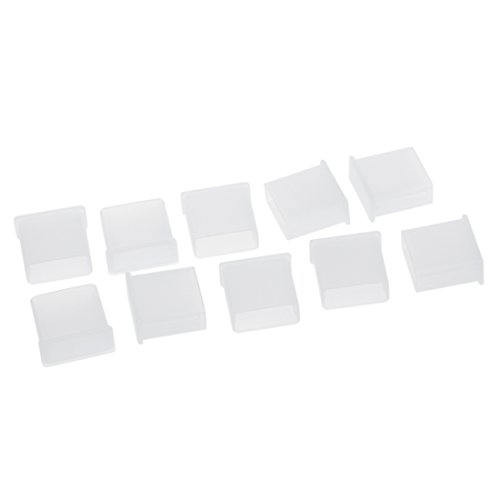 Lafeier 10 x transparente Kunststoff-USB-Typ-A-Stecker, staubdichte Stopper-Schutzkappe von Lafeier
