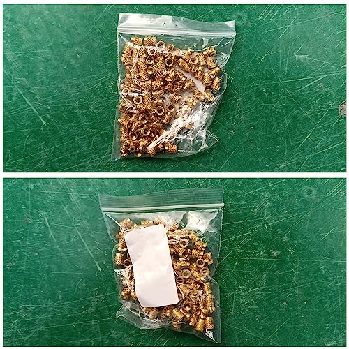 Lafeier 100 Stück M3-Gewinde, gerändeltes Messinggewinde, Heizset, Einbettungsmutter für 3D-Drucker Lafeier 100 Stück M3-Gewinde, gerändeltes Messinggewinde, Heizset, Einbettungsmutter für 3D-Drucker von Lafeier