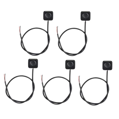 Lafeier 5 Stück Momentanschalter Druckknopf Ein/Aus, 12 V 24 V Halterung Mini von Lafeier