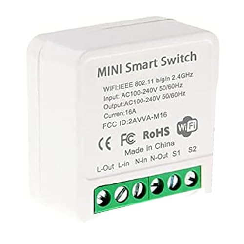 Lafeier Mini Smart WiFi Relais Schalter DIY Lichtschalter Modul Life/Tuya Anwendung Wireless Fernbedienung von Lafeier