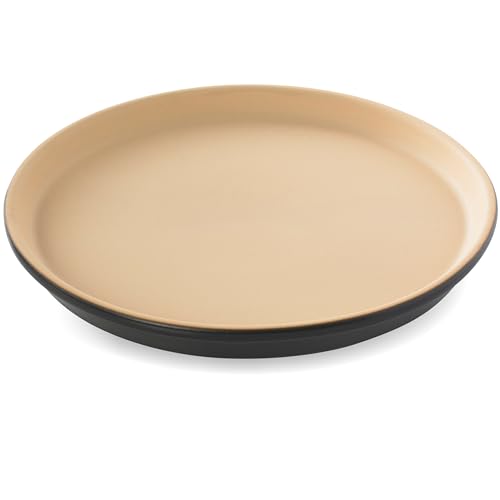 Römertopf Pizzastein BBQ – Backstein Ø 31,5 cm für Gasgrill, Holzkohlegrill & Backofen, unglasierter Grillstein aus feuerfestem Ton von Romertopf