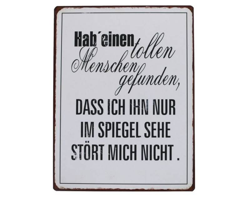 Lafinesse Metallschild LaFinesse - Hab' einen tollen Menschen gefunden,... Metallschild, (Stück, 1 St) von Lafinesse