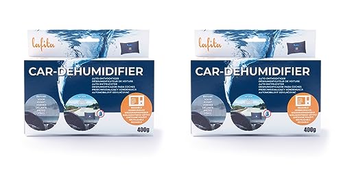 2x Lafita Auto Luftentfeuchter 400 Gramm - wiederverwendbar - Anti-Kondensation - Duopack von Lafita