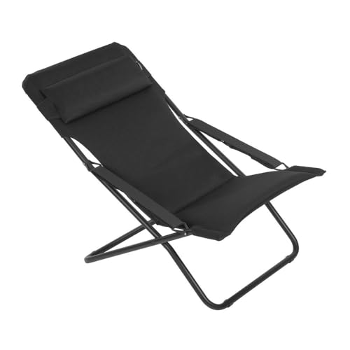 Lafuma Liegestuhl, Klappbar und verstellbar, Transabed, Air Comfort, Schwarz, LFM2853-6135 von Lafuma Mobilier