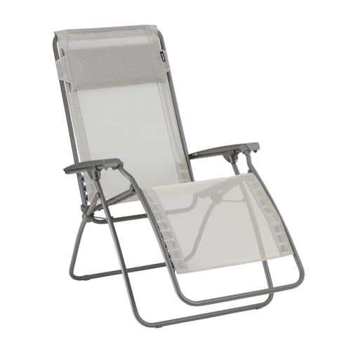 Lafuma Mobilier - Relaxsessel Zero Gravity R Clip - Klappbarer Liegestuhl für Terrasse und Garten - Strapazierfähiges Batyline®-Gewebe - Mehrpositionenliege, Komfortabel, Frankreich - Roggenbeige von Lafuma Mobilier